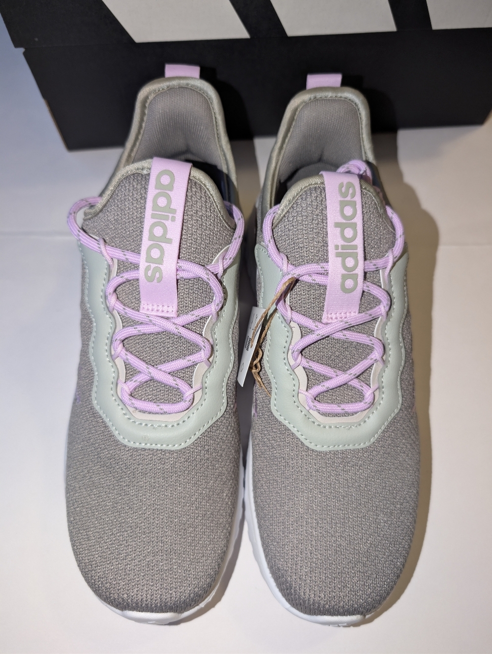 Adidas Kaptir Flow 2.0 NWT Gray Purple Size 5.5 Youth / 7 Women's